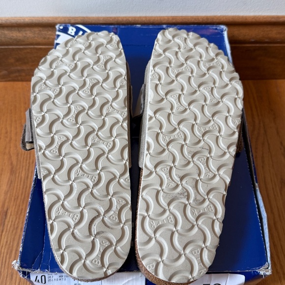 Birkenstock Oita Suede Leather Sandals Unisex EU 40 Ladies 9 Men’s 7 Narrow - Picture 11 of 14